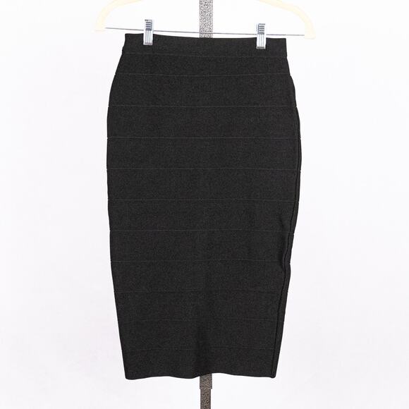 Ten Babaton Aritzia Women's Stretch Pencil Skirt SMALL Classic Black Minimalist - Picture 1 of 6